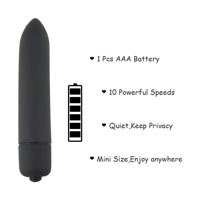 LAZADASEXTOYS Powerful 10 Speeds Mini Bullet Vibrator Sex Toys for Woman GSpot Clitoris Stimulator USB Rechargeable Female Vagina Masturbator Female Sex Toys