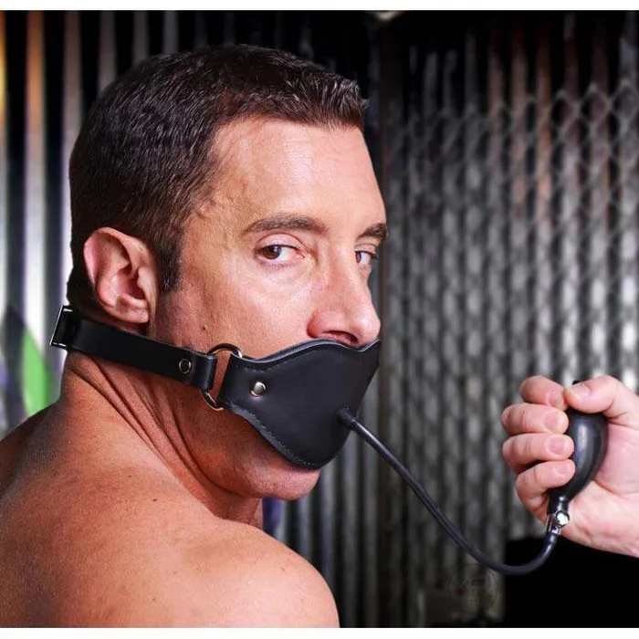 Master Series Male Sex Toys Locking Penis Pump Gag
